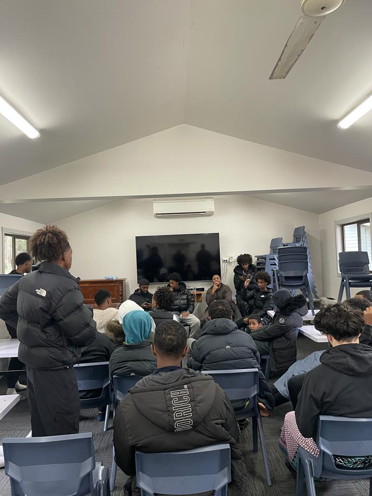 MYG community gathering at youth camp